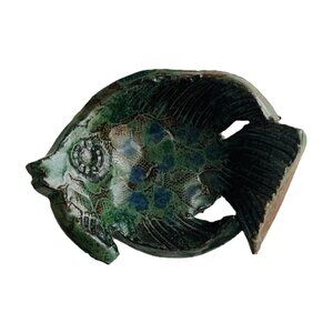 Studio Pottery Fish Soap Dish / Trinket Dish